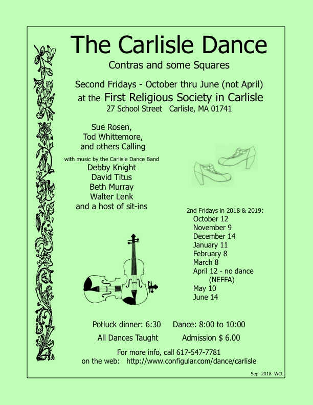 2018/2018 Carlisle Dance Schedule